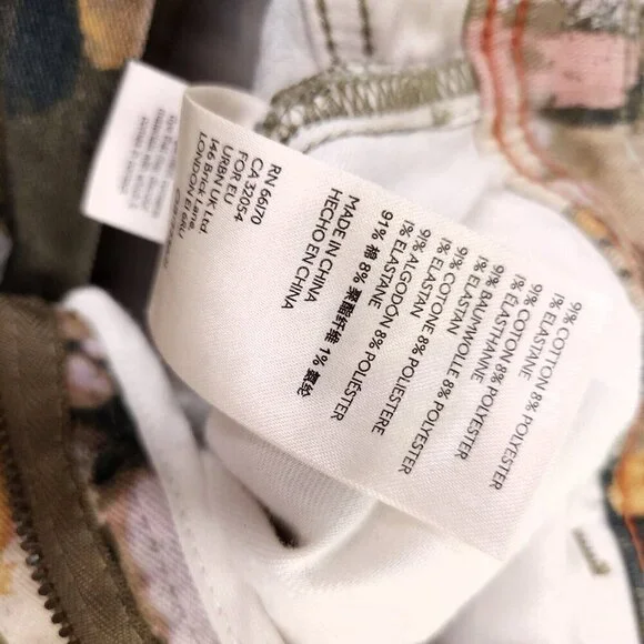 Anthropologie Pilcro Carpenter Jeans Ultra High-Rise Relaxed Women 27 Watercolor - Picture 12 of 14